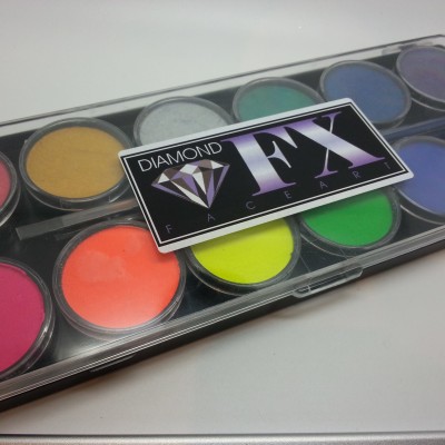 Diamond FX Palette 12 x 10g Neon/Metallic